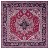 Safavieh Tucson 6'-0" x 6'-0" Rug in Red / Navy
