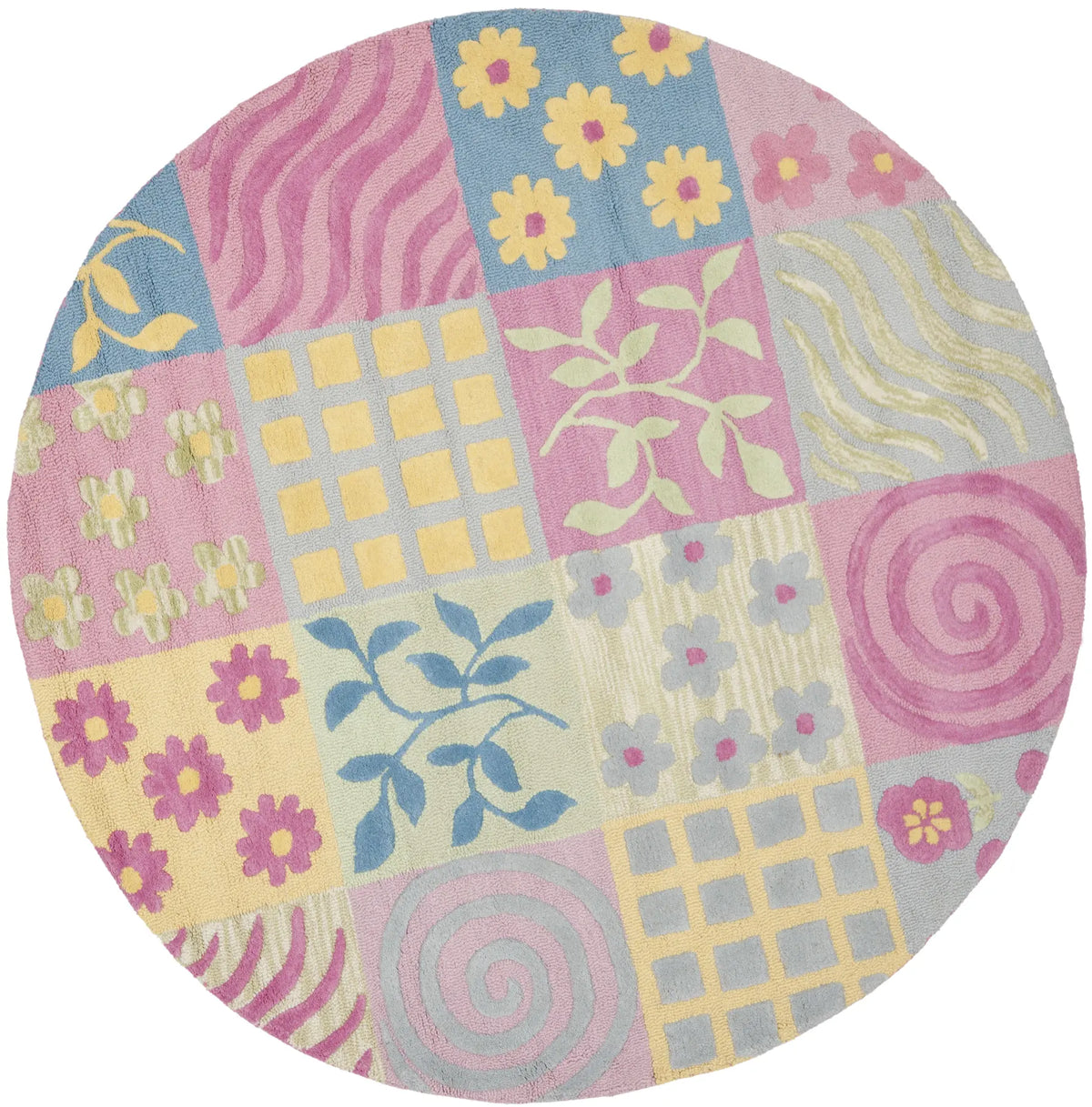Safavieh Safavieh Kids 6'-0" x 6'-0" Rug in Pink / Multi