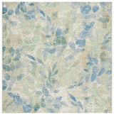 Safavieh Barbados 500 6'-6" x 6'-6" Rug in Blue / Ivory