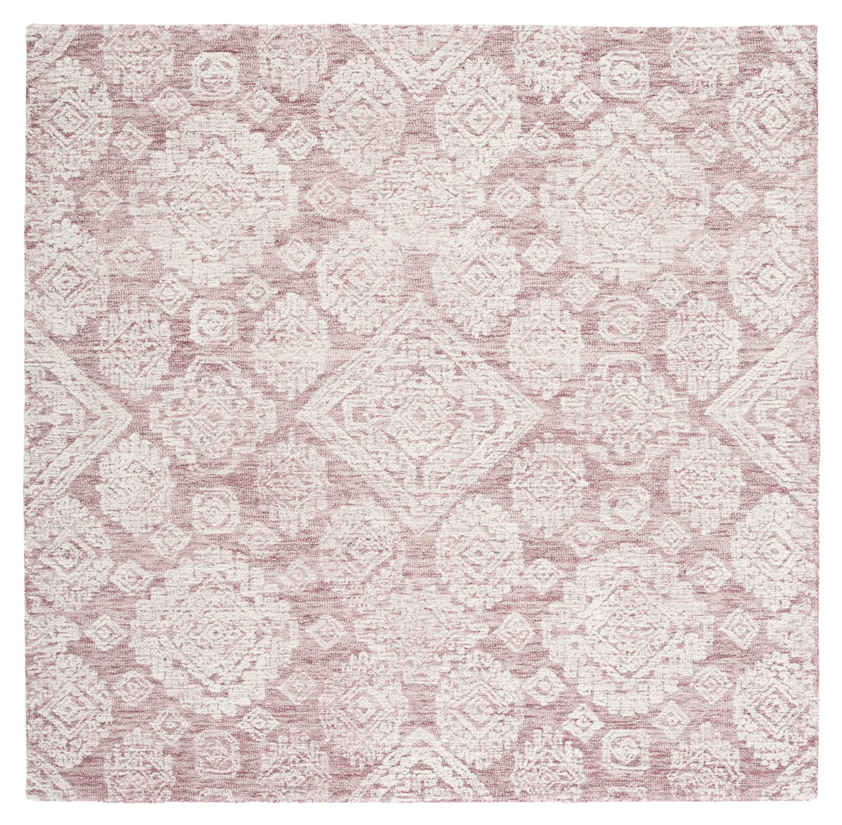 Safavieh Metro 6'-0" x 6'-0" Rug in Dark Pink / Ivory