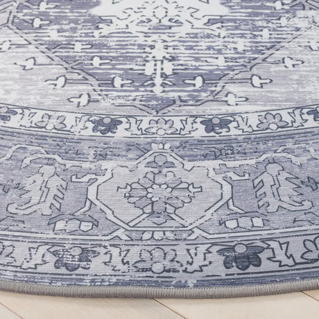 Safavieh Tucson 6'-0" x 6'-0" Rug in Dark Grey / Light Grey
