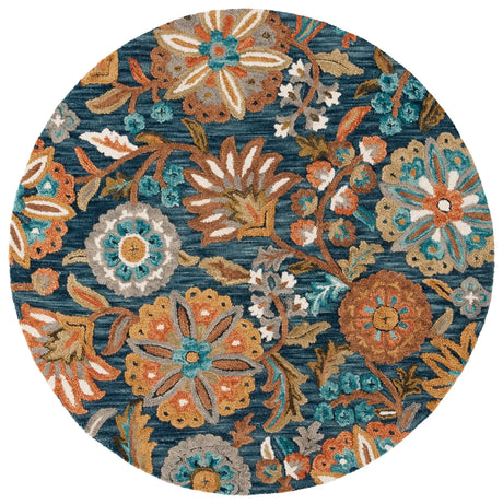 Safavieh Blossom 6'-0" x 6'-0" Rug in Blue / Ivory