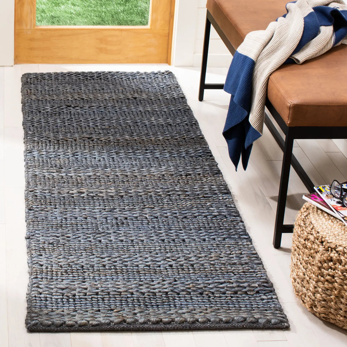 Safavieh Natural Fiber 2'-3" x 10'-0" Rug in Grey