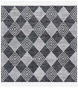 Safavieh Kilim 6'-0" x 6'-0" Rug in Black / Ivory