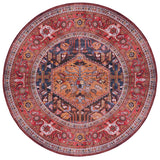 Safavieh Tucson 6'-0" x 6'-0" Rug in Navy / Rust