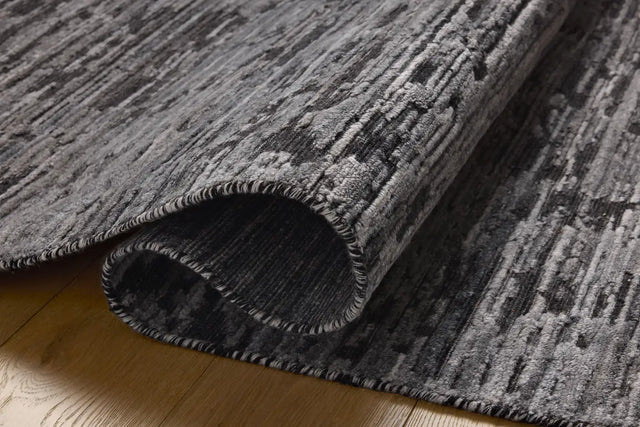 Jean Stoffer x Loloi Daniel DAN-03 Charcoal Rug - pile height