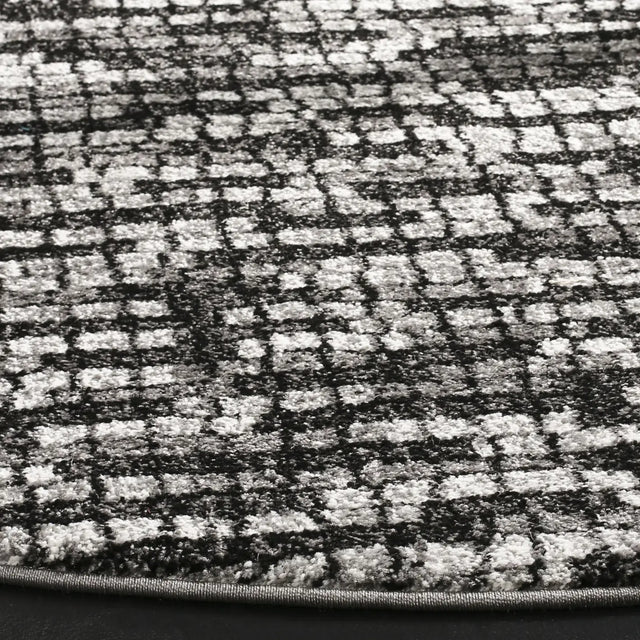 Safavieh Porcello 6'-7" x 6'-7" Rug in Light Grey / Charcoal