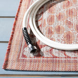 Safavieh Courtyard 4'-0" x 5'-7" Rug in Rust / Beige