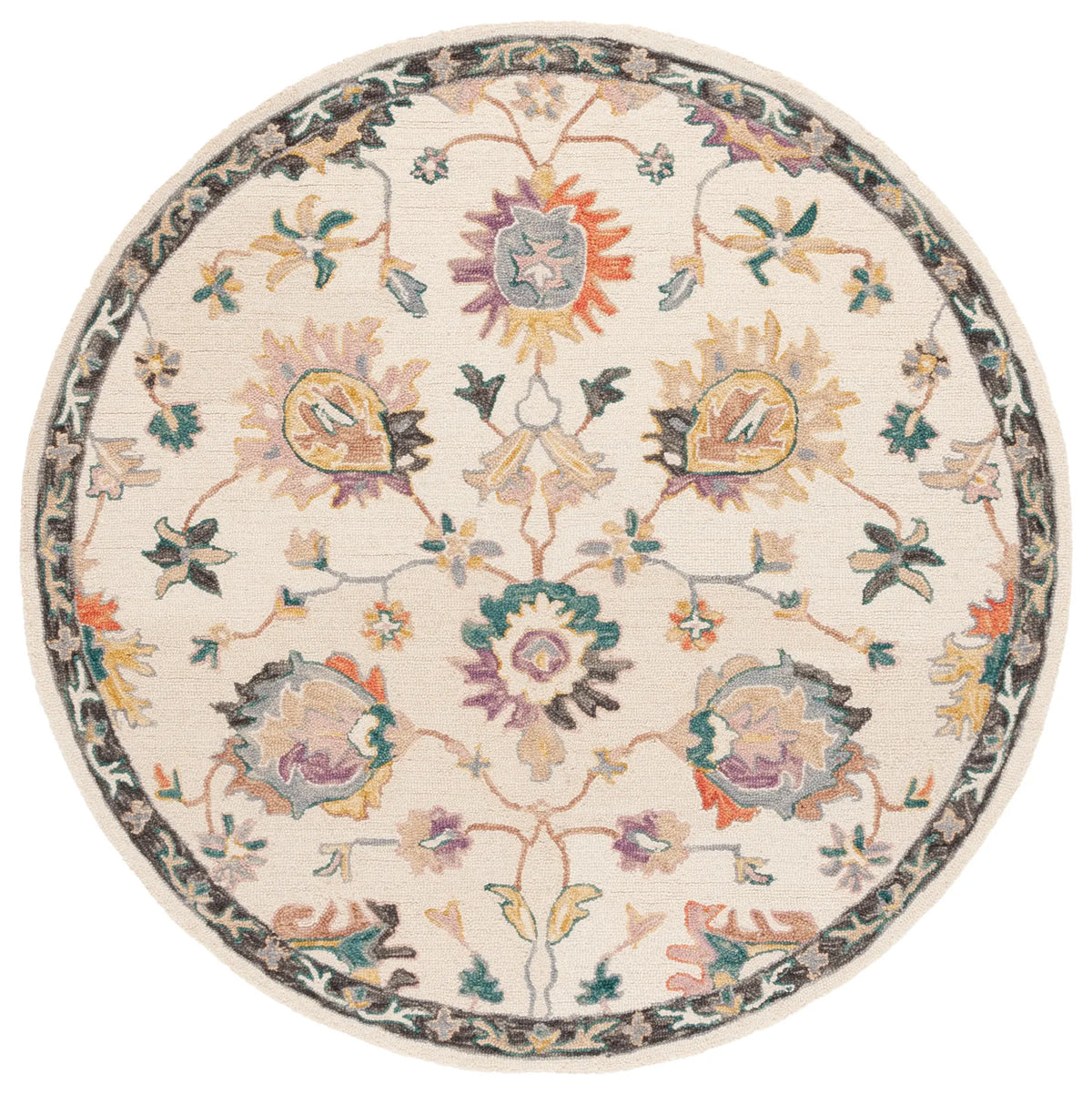 Safavieh Blossom 6'-0" x 6'-0" Rug in Beige / Lavander