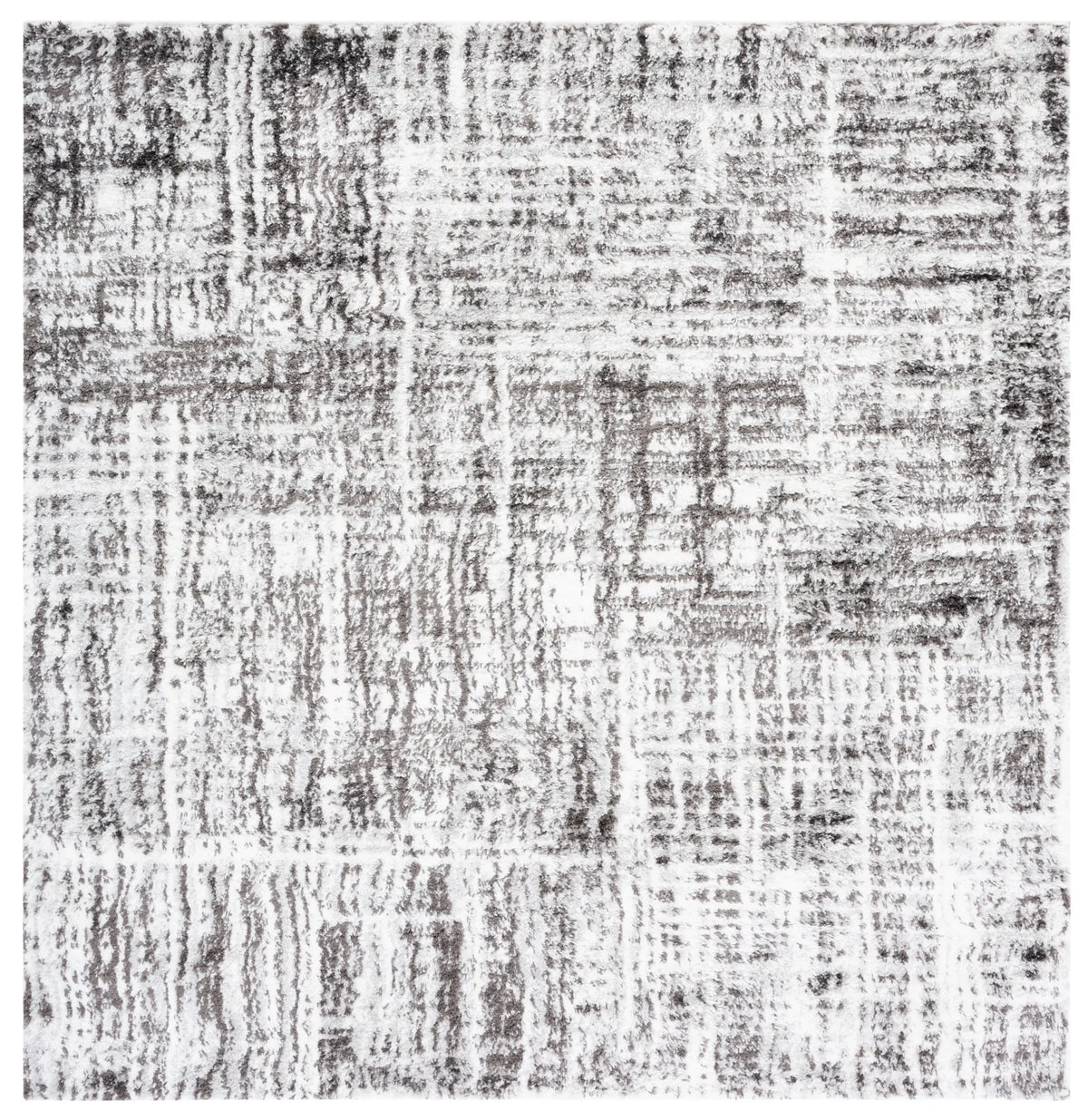 Safavieh Berber Shag 7'-0" x 7'-0" Rug in Grey / Dark Grey