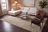 Dynamic Rugs Meadow 17973 Power Loomed Traditional Sage/Beige Rug - Room