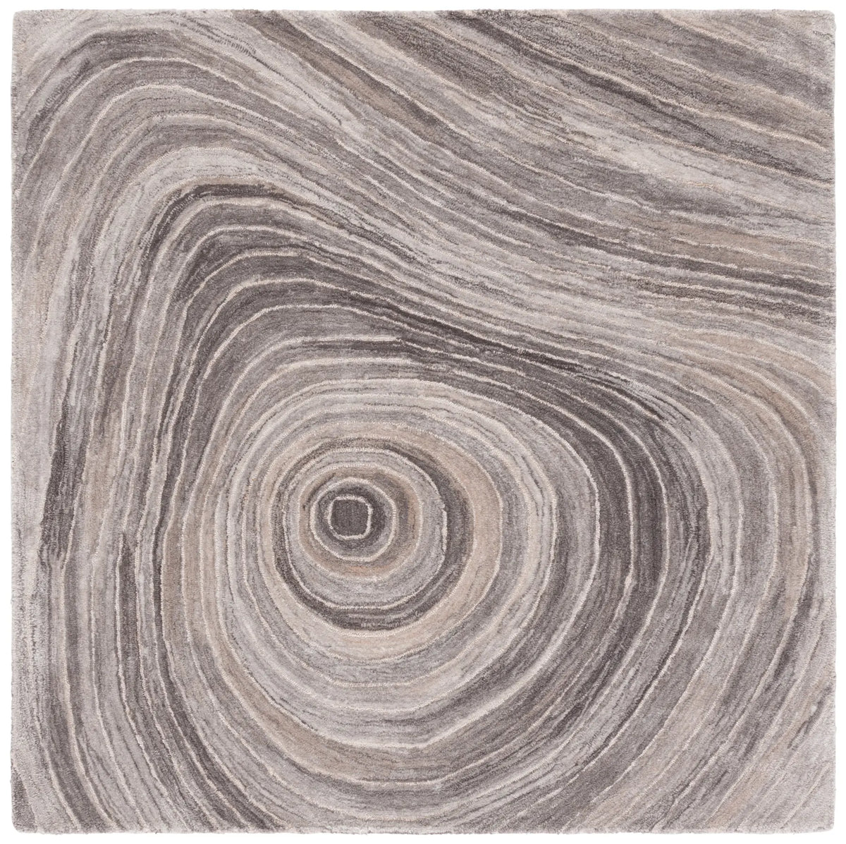 Safavieh Abstract 6'-0" x 6'-0" Rug in Grey / Ivory