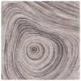 Safavieh Abstract 6'-0" x 6'-0" Rug in Grey / Ivory