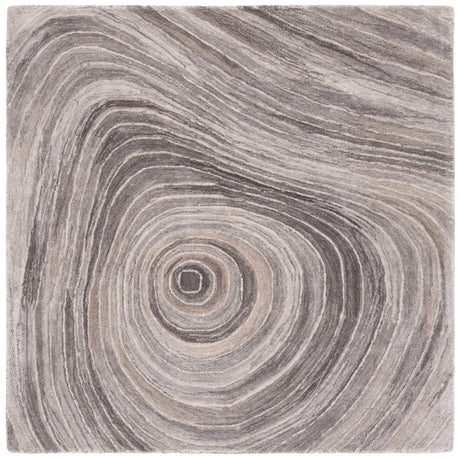 Safavieh Abstract 6'-0" x 6'-0" Rug in Grey / Ivory