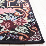 Safavieh Easy Care 4'-0" x 6'-0" Rug in Black / Pink