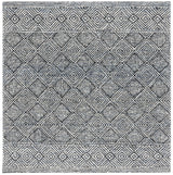 Safavieh Ebony 6'-0" x 6'-0" Rug in Silver / Black