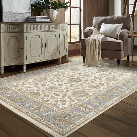 Oriental Weavers Sphinx Maharaja 5091Z Ivory/Blue Rugs - room scene