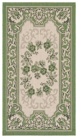 Safavieh Courtyard 2'-0" x 3'-7" Rug in Cream / Green