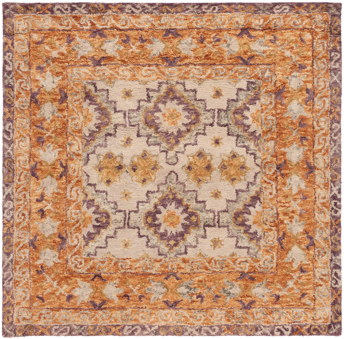 Safavieh Aspen 7'-0" x 7'-0" Rug in Brown / Purple