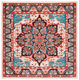 Safavieh Riviera 6'-7" x 6'-7" Rug in Blue / Beige