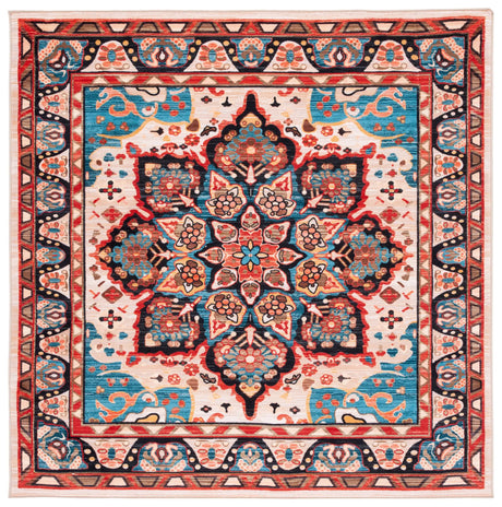 Safavieh Riviera 6'-7" x 6'-7" Rug in Blue / Beige