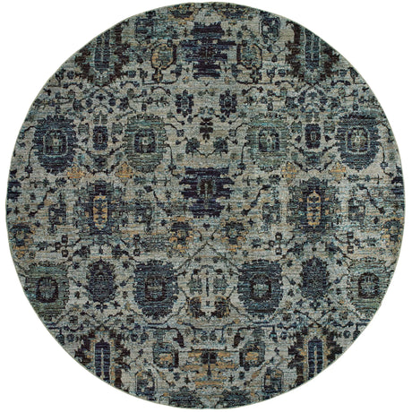Oriental Weavers Sphinx Andorra 7120A Blue/Navy Rugs - main flat
