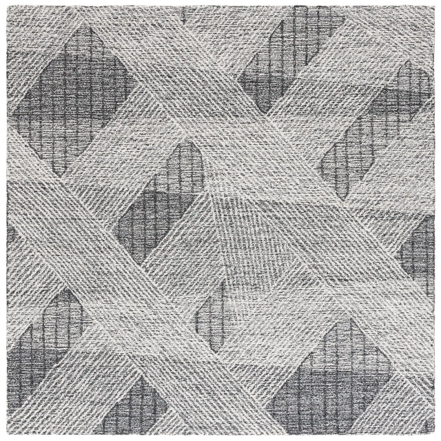 Safavieh Abstract 6'-0" x 6'-0" Rug in Ivory / Charcoal