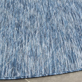 Safavieh Courtyard 5'-3" x 5'-3" Rug in Navy / Navy