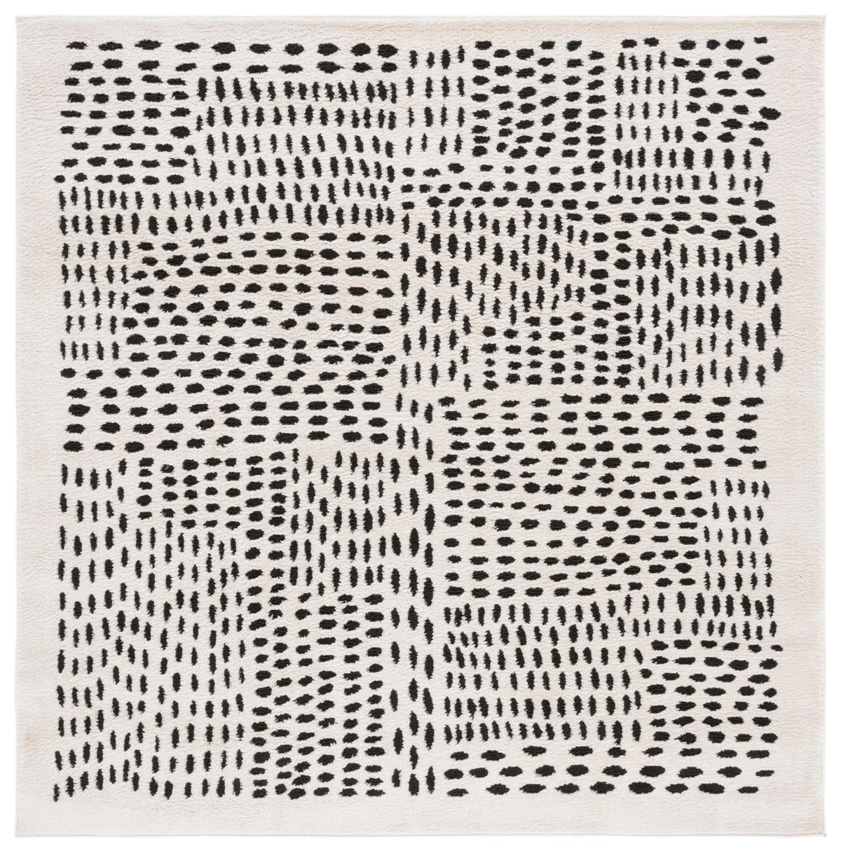 Safavieh Melody 6'-7" x 6'-7" Rug in Ivory / Black