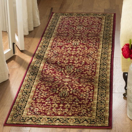 Safavieh Lyndhurst 2'-3" x 12'-0" Rug in Red / Black