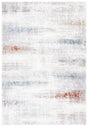 Safavieh Berber Shag 4'-5" x 6'-5" Rug in Blue Rust / Ivory