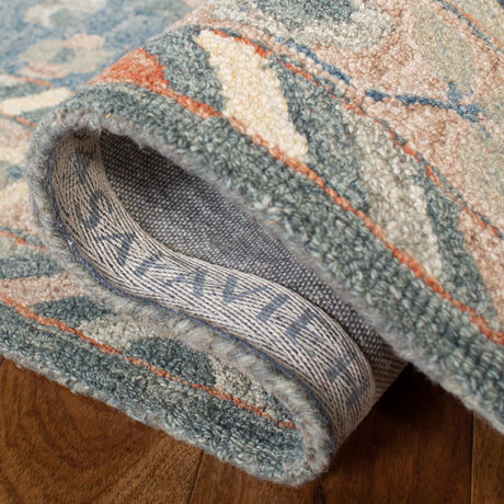 Safavieh Aspen 4'-0" x 6'-0" Rug in Blue / Rust