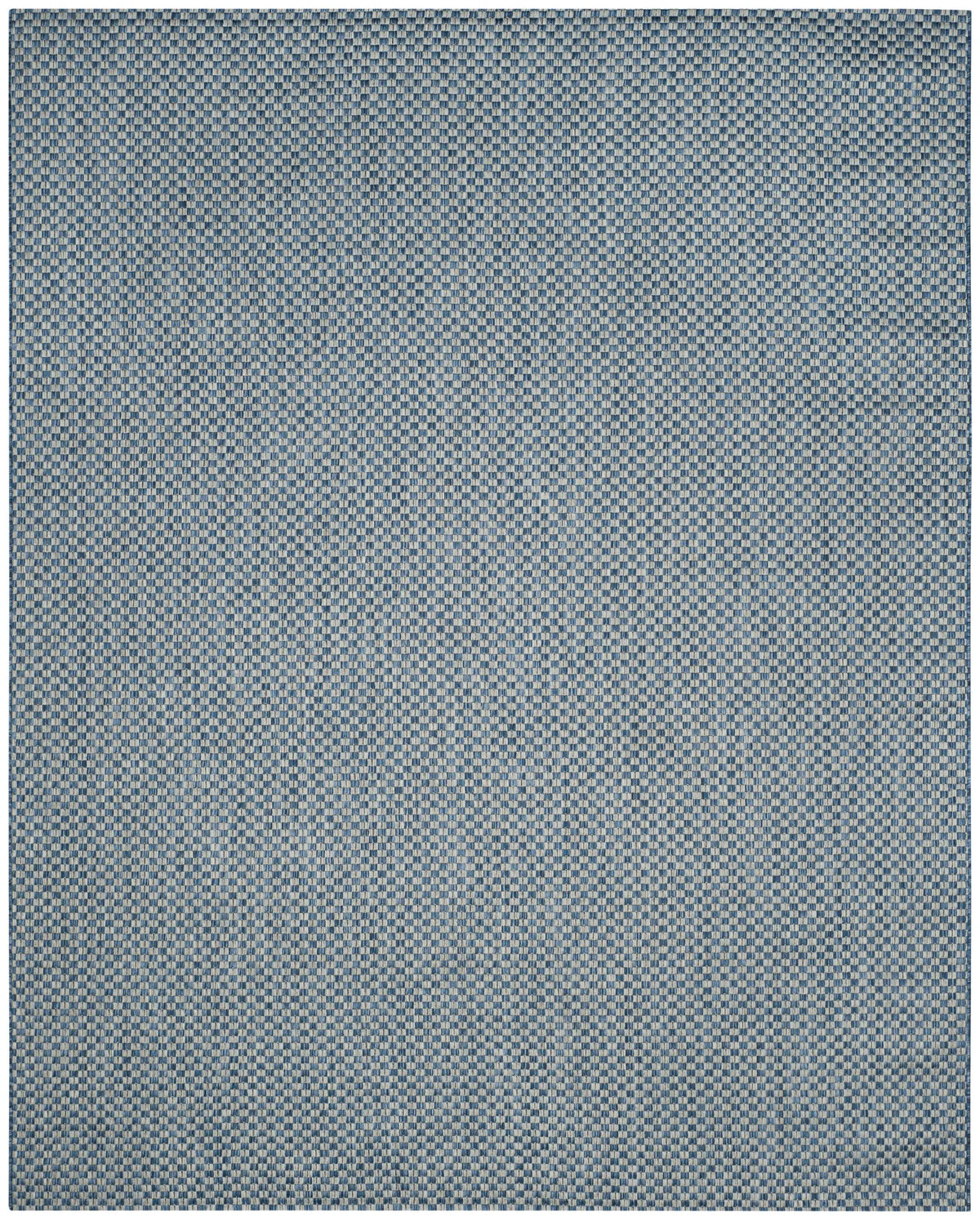 Safavieh Courtyard 10'-0" x 14'-0" Rug in Blue / Light Grey