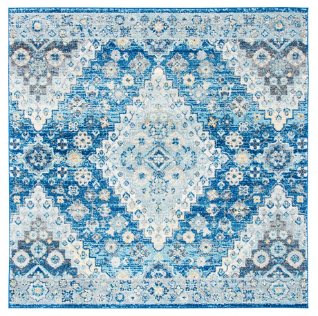 Safavieh Madison 6'-7" x 6'-7" Rug in Navy / Creme