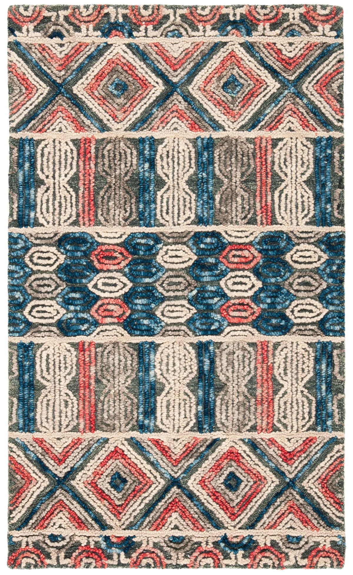 Safavieh Trace 3'-0" x 5'-0" Rug in Grey / Navy