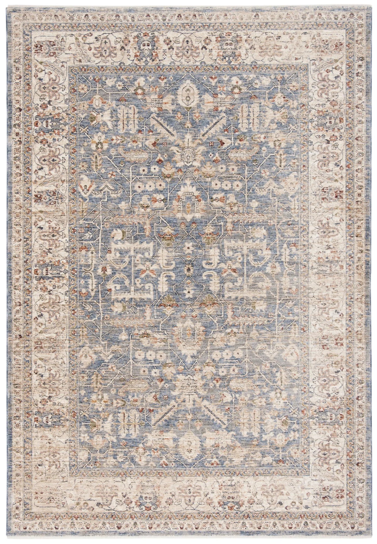 Safavieh Heirloom 700 4'-0" x 6'-0" Rug in Light Blue / Ivory
