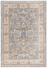 Safavieh Heirloom 700 4'-0" x 6'-0" Rug in Light Blue / Ivory