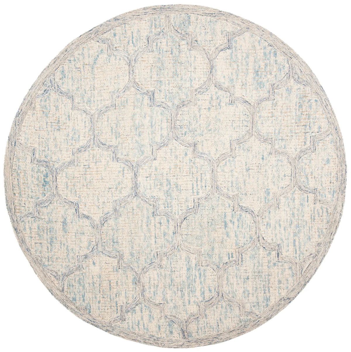 Safavieh Abstract 6'-0" x 6'-0" Rug in Ivory / Light Blue