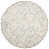 Safavieh Abstract 6'-0" x 6'-0" Rug in Ivory / Light Blue