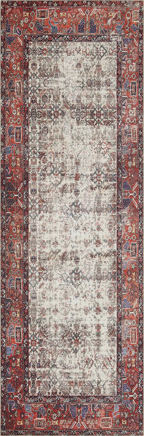 Loloi Layla Lay-12 Ivory/Brick Rugs - runner flat