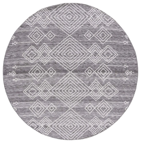 Safavieh Kilim 6'-0" x 6'-0" Rug in Grey / Ivory