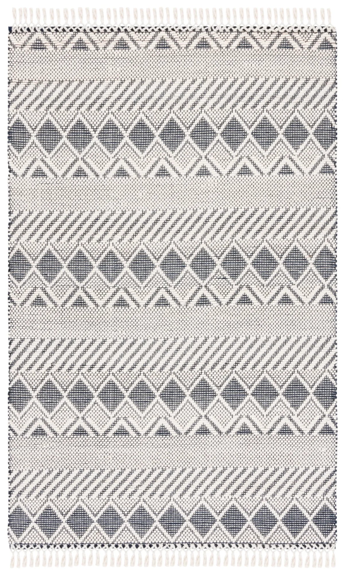 Safavieh Natura 5'-0" x 8'-0" Rug in Ivory / Charcoal