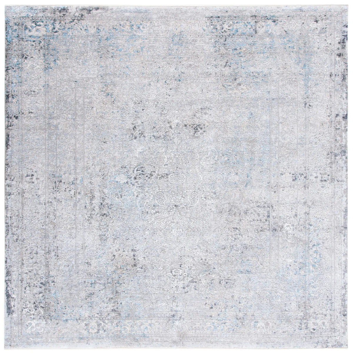 Safavieh Dream 6'-7" x 6'-7" Rug in Grey / Ivory