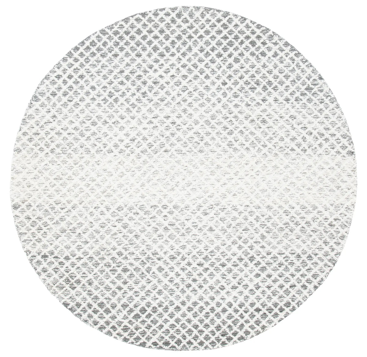 Safavieh Micro-Loop 5'-0" x 5'-0" Rug in Grey / Ivory