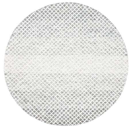 Safavieh Micro-Loop 5'-0" x 5'-0" Rug in Grey / Ivory