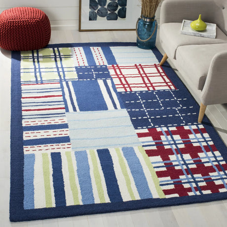 Safavieh Safavieh Kids 5'-0" x 8'-0" Rug in Blue / Multi