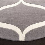 Safavieh Cambridge 6'-0" x 6'-0" Rug in Dark Grey / Ivory