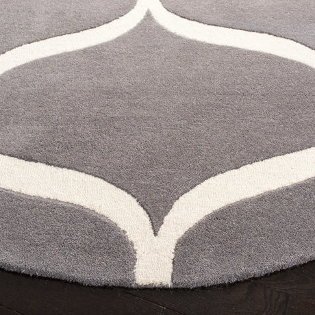 Safavieh Cambridge 6'-0" x 6'-0" Rug in Dark Grey / Ivory