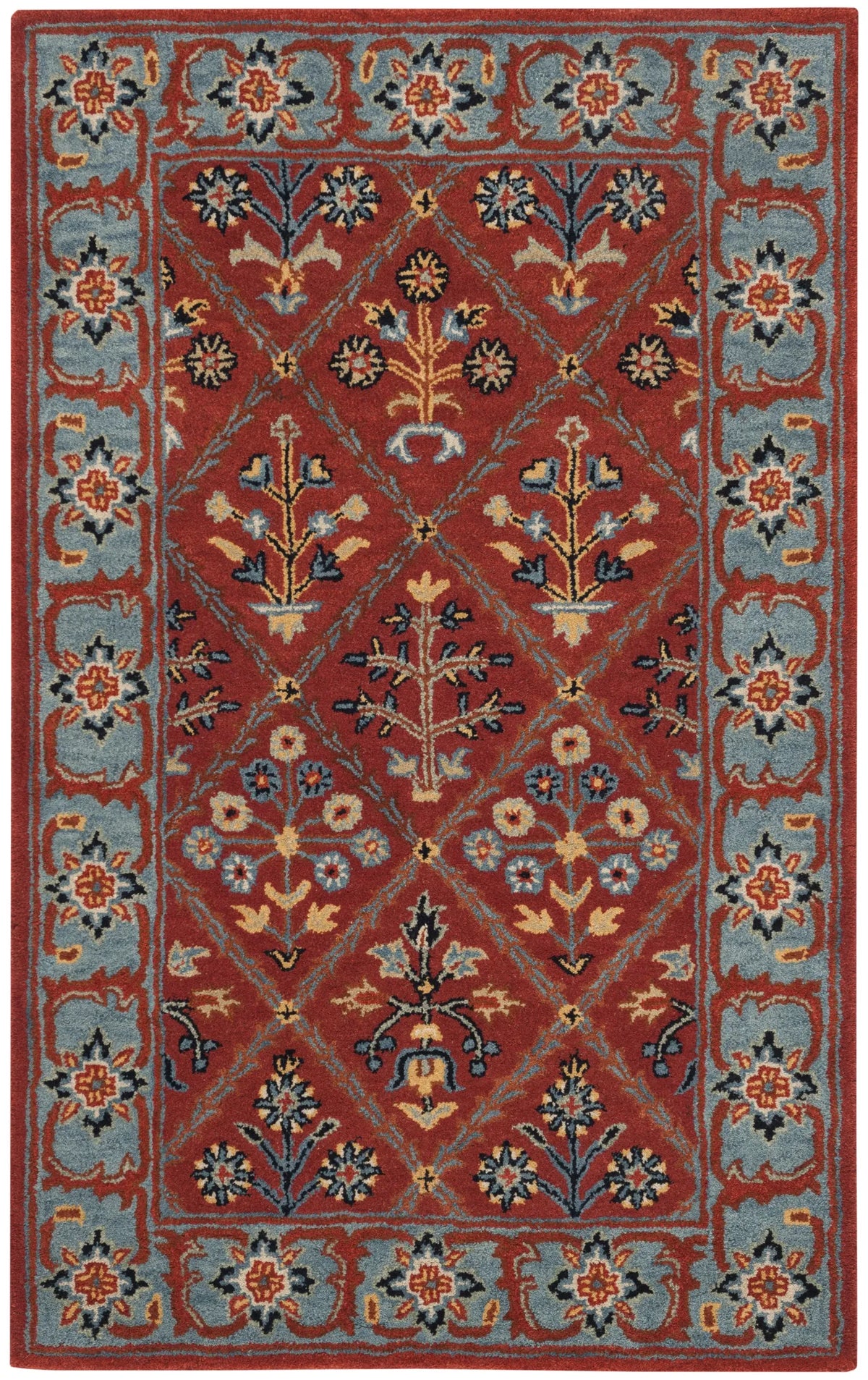 Safavieh Heritage 3'-0" x 5'-0" Rug in Red / Blue