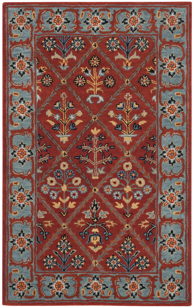 Safavieh Heritage 3'-0" x 5'-0" Rug in Red / Blue